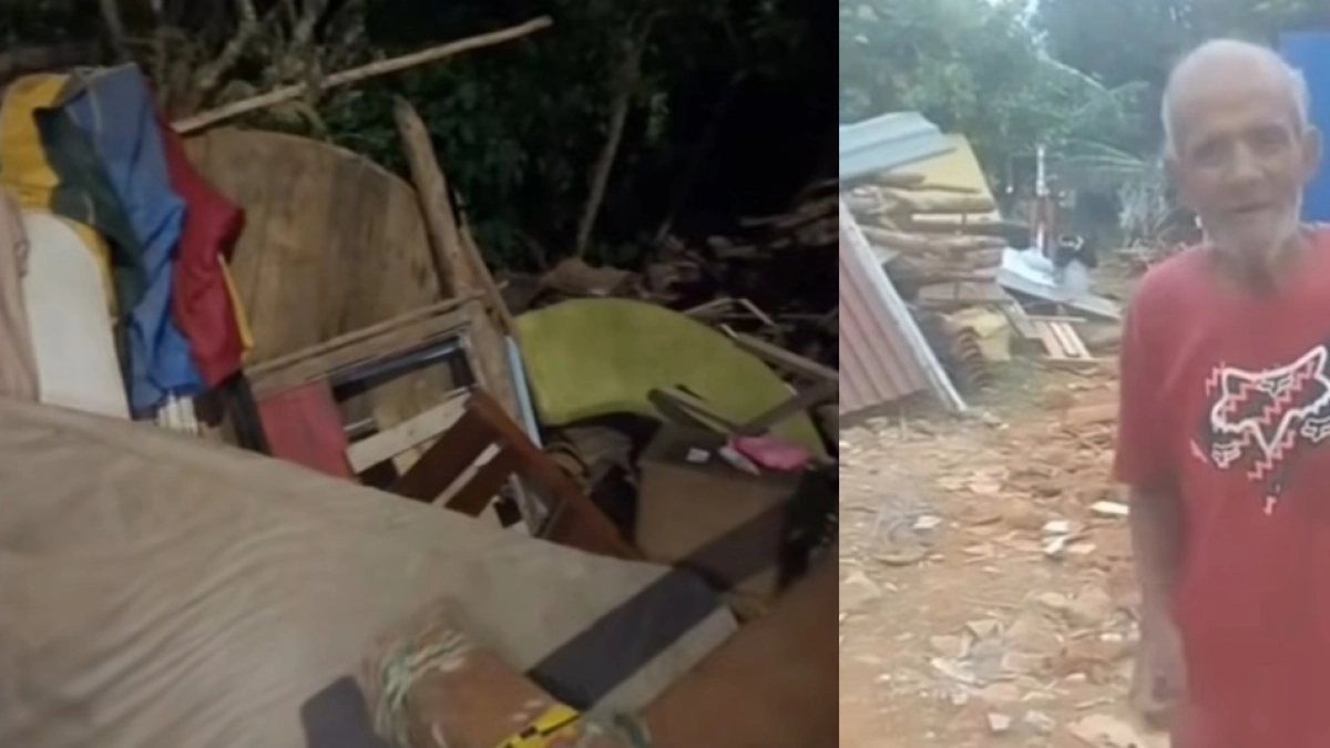 Colombian earthquake survivor sleeps on mattress, appeals for aid to rebuild home