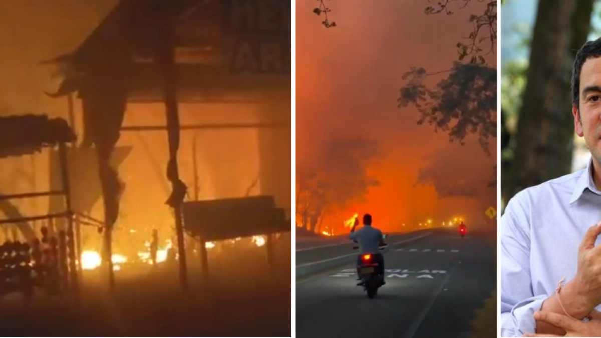 Reportan un fuerte incendio en Gualanday, Tolima, que amenaza varias zonas: ministro del Interior, Rodrigo Lara, entregó un balance de la emergencia