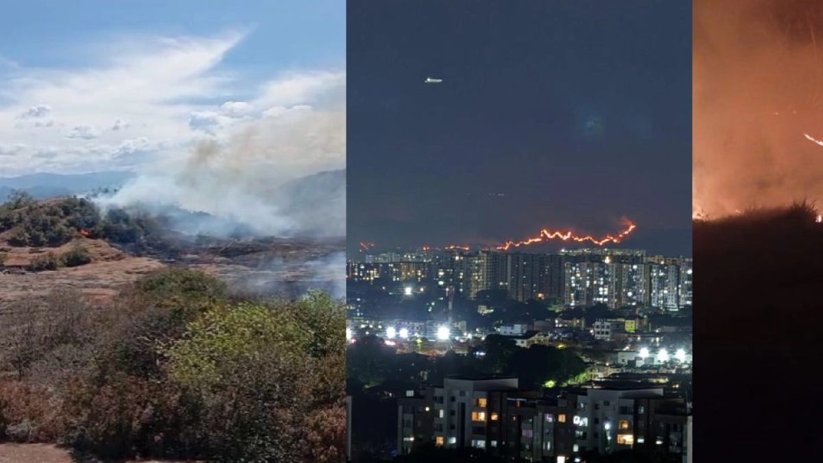 Imágenes y videos de los incendios forestales en Tolima: el fuego se propaga rápido y ya afecta a más de 10 municipios