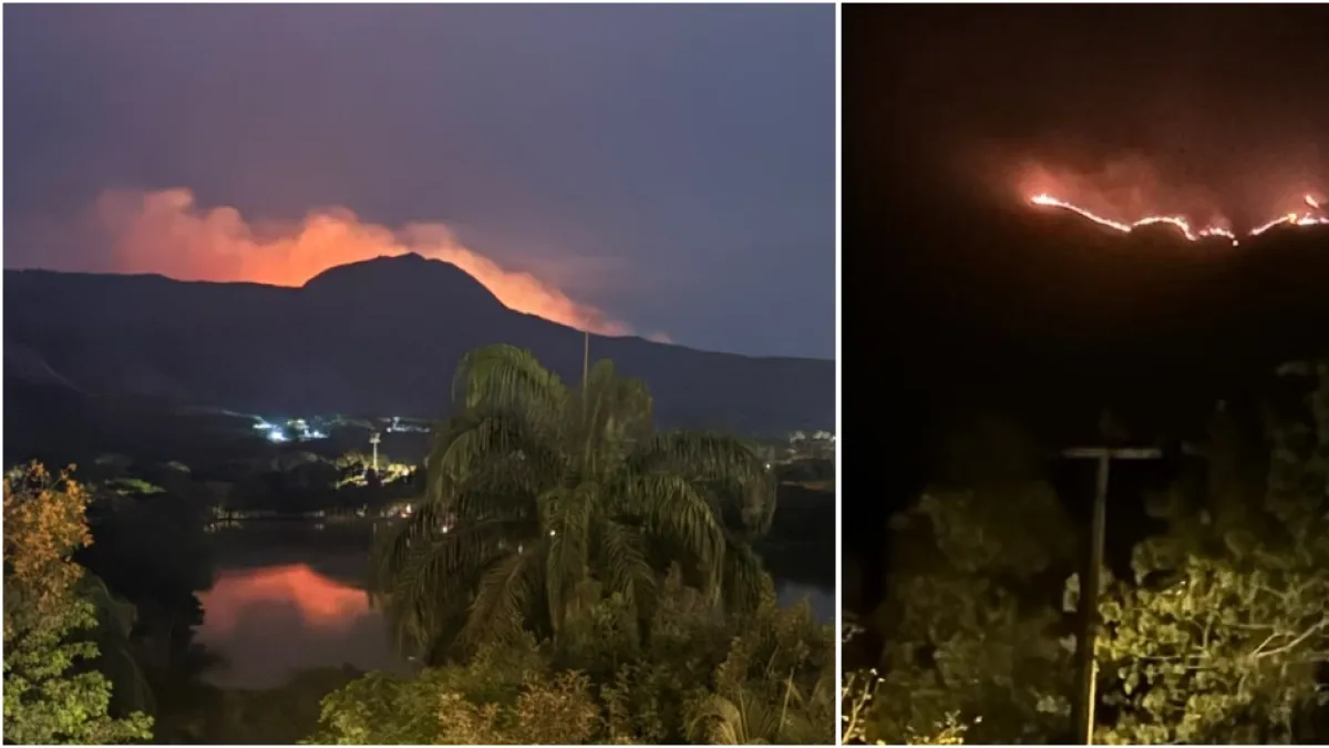 'El fuego crece frente a nuestros ojos': habitantes de Peñalisa, en Ricaurte, Cundinamarca, alertan por incendio forestal que avanza en la zona