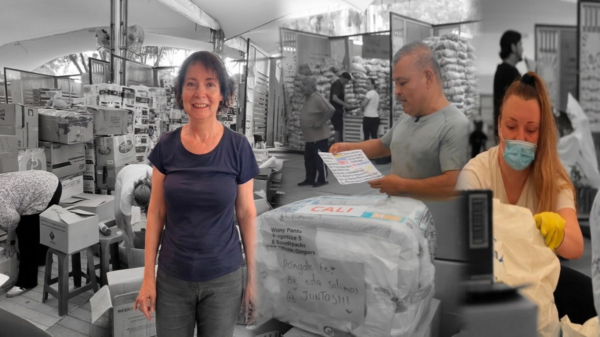 Solidaridad sin fronteras ni barreras: voluntarios de diferentes países y con discapacidad suman esfuerzos para ayudar en el centro de acopio de Cali