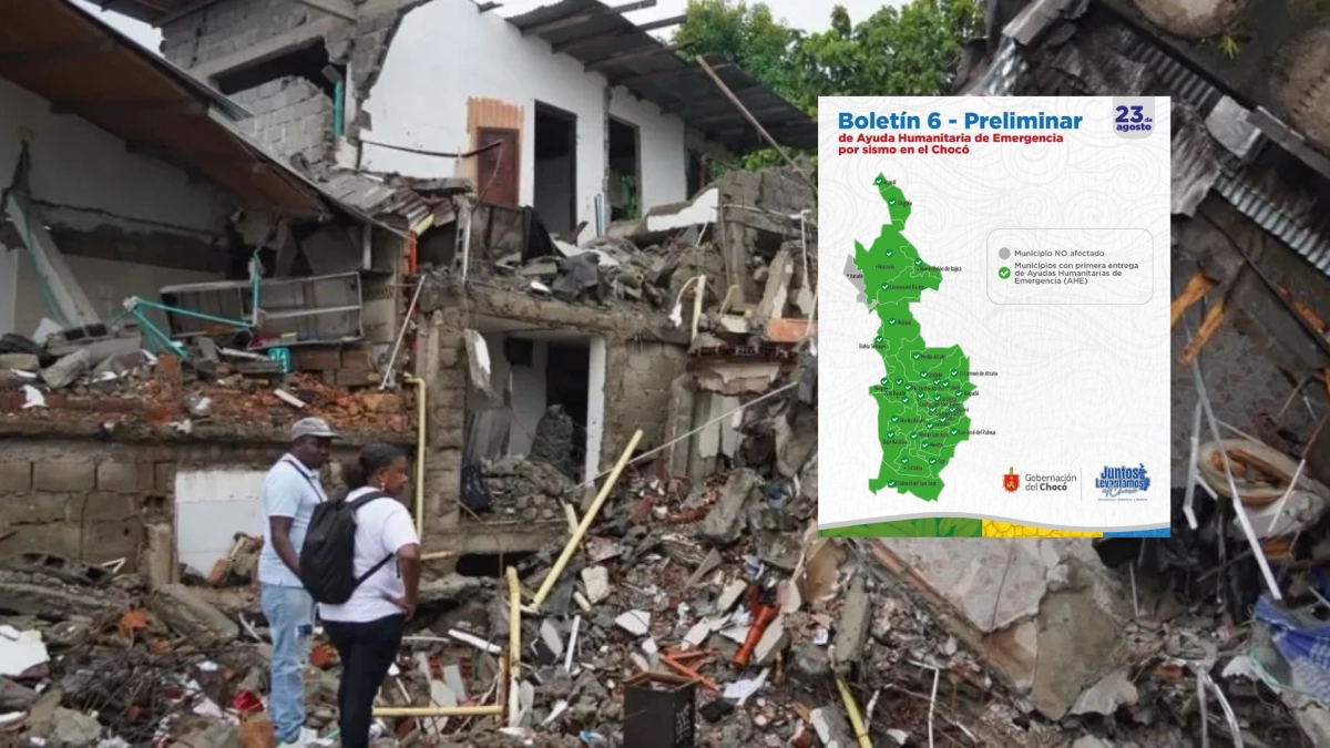 Gobernación del Chocó anunció finalización de primera fase de entregas de ayudas a los 30 municipios afectados por el terremoto en el departamento