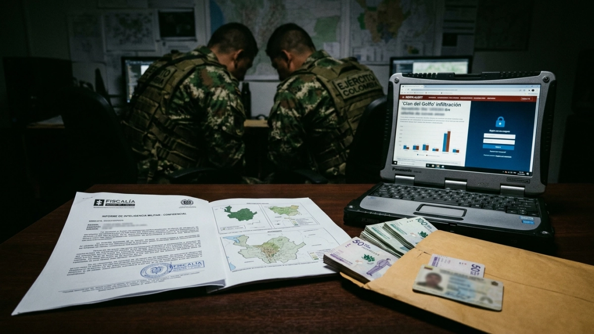 Red de infiltración al descubierto: Fiscalía revela una presunta venta de rutas y patrullajes de las tropas en Antioquia y Córdoba