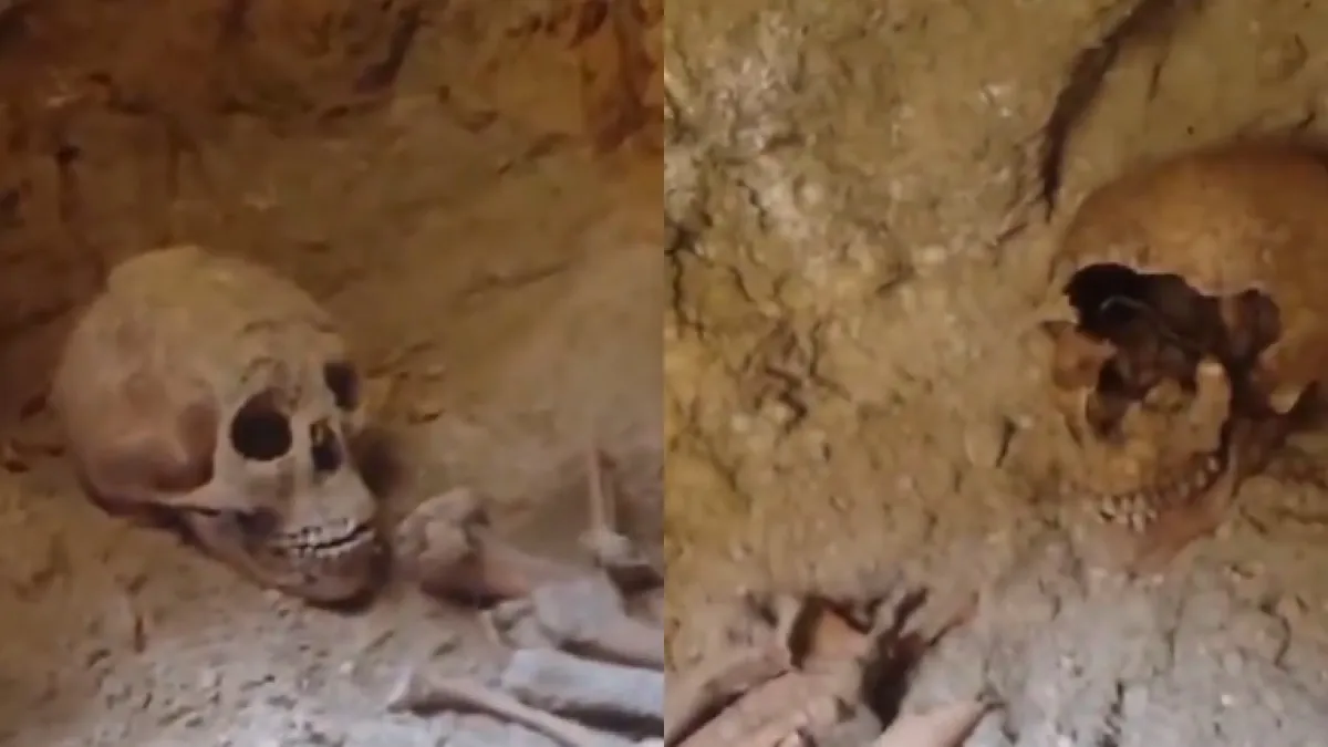 Impresionante hallazgo: encuentran calaveras y huesos humanos en una cueva de Piedecuesta, revelan video tras querer instalar un gasoducto