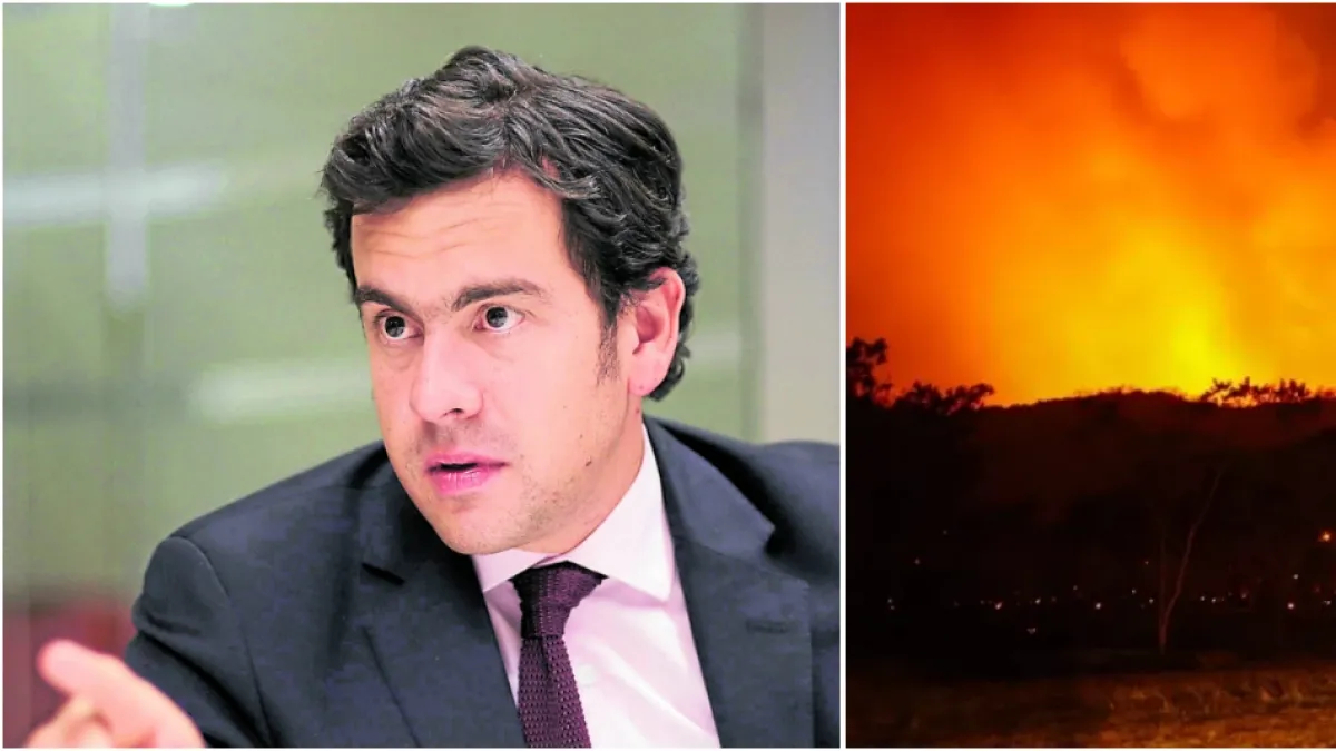 Ministro del Interior, Rodrigo Lara, reporta captura de dos personas que estarían involucradas en los incendios forestales del Tolima