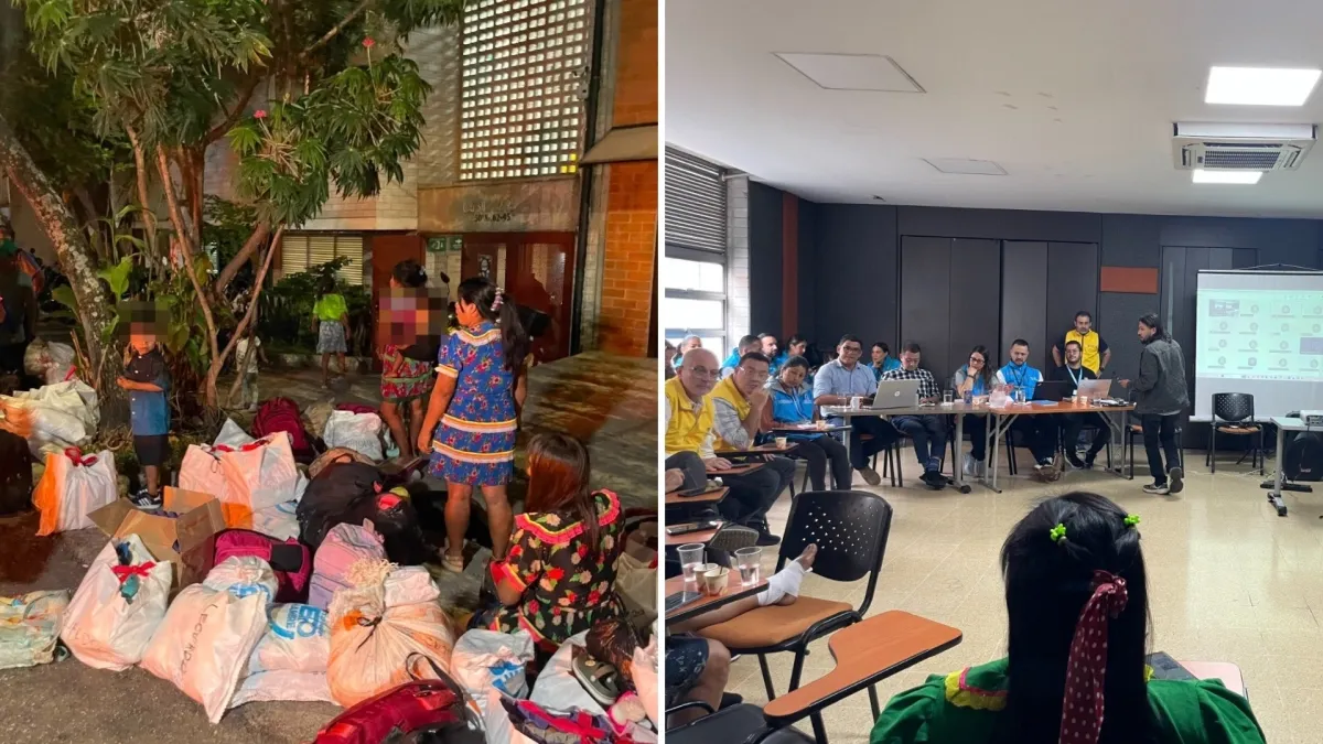 Más de 100 indígenas del Chocó regresaron a su territorio tras dos días de haber llegado a Medellín desplazados por el conflicto armado
