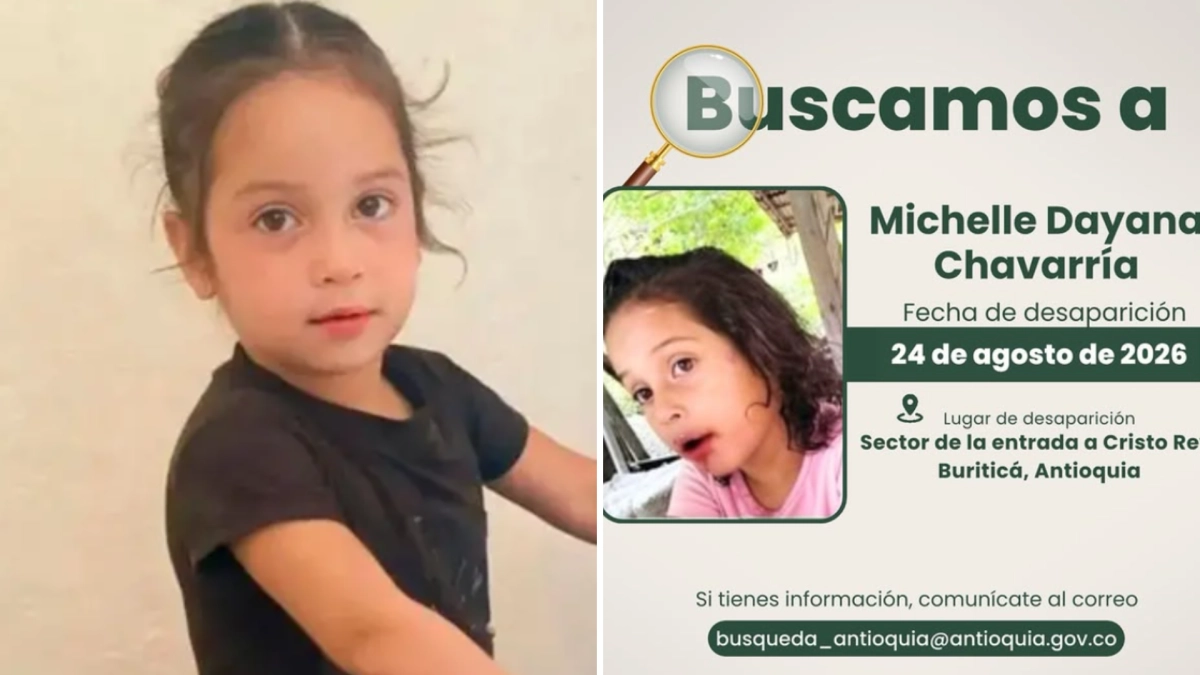 Con drones y perros buscan en Antioquia a Michelle Dayana Henao, de seis años: la menor desapareció en Buriticá el pasado lunes