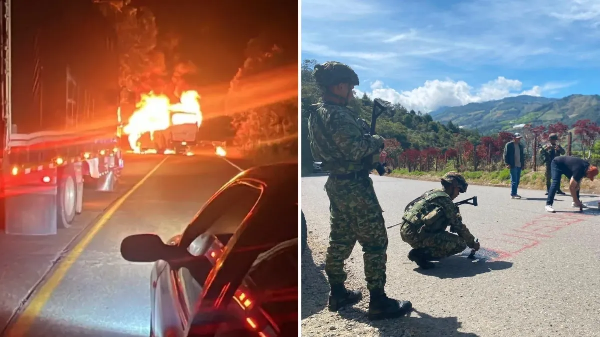 La explosiva confesión que permitió esclarecer la incineración de un bus y la aparición de grafitis alusivos al Eln en el Oriente de Antioquia