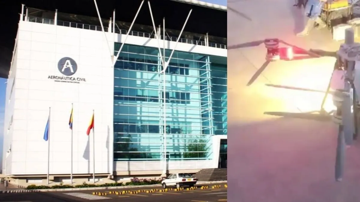 Aerocivil anuncia que impondrá medidas y duras sanciones contra el dueño de un dron de fumigación en el que subieron a una persona a volar en el Meta