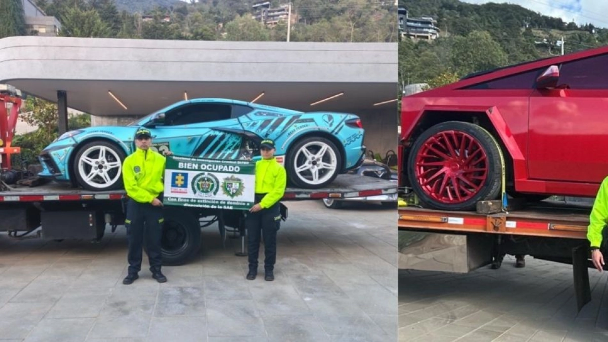¿Cuánto valen la Tesla Cybertruck roja y el Corvette C8 Stingray que le incautaron a capo de las estafas por Amazon, en Medellín?