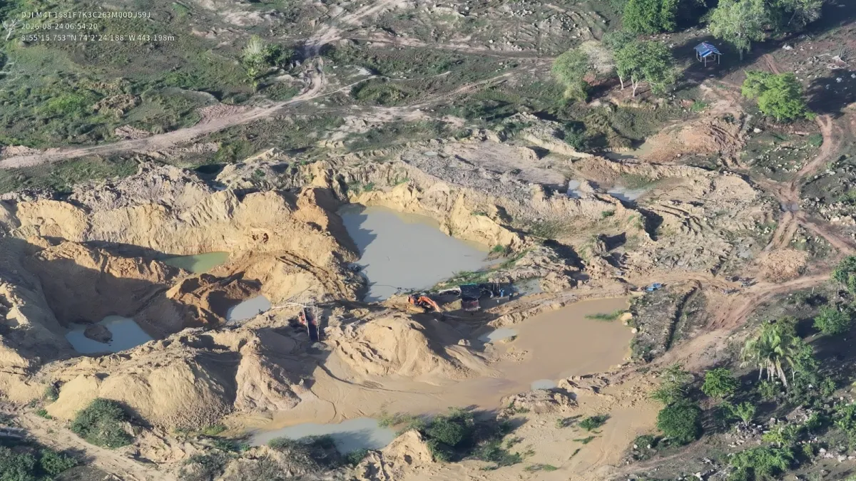 Minería ilegal: el 70 por ciento del oro que produce el sur de Bolívar está en manos de la criminalidad