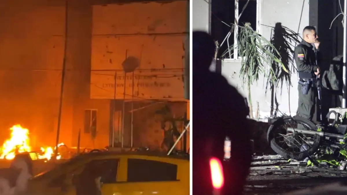 Imágenes | Así quedó la estación de Policía de Los Patios tras el atentado terrorista con un carro bomba que dejó un muerto y 11 heridos