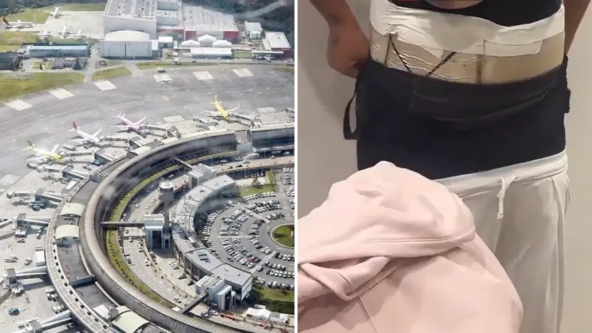 ¡Alerta aeropuerto! Dos mujeres fueron capturadas en Rionegro cuando trataban de traficar casi seis kilos de cocaína hasta Madrid en fajas