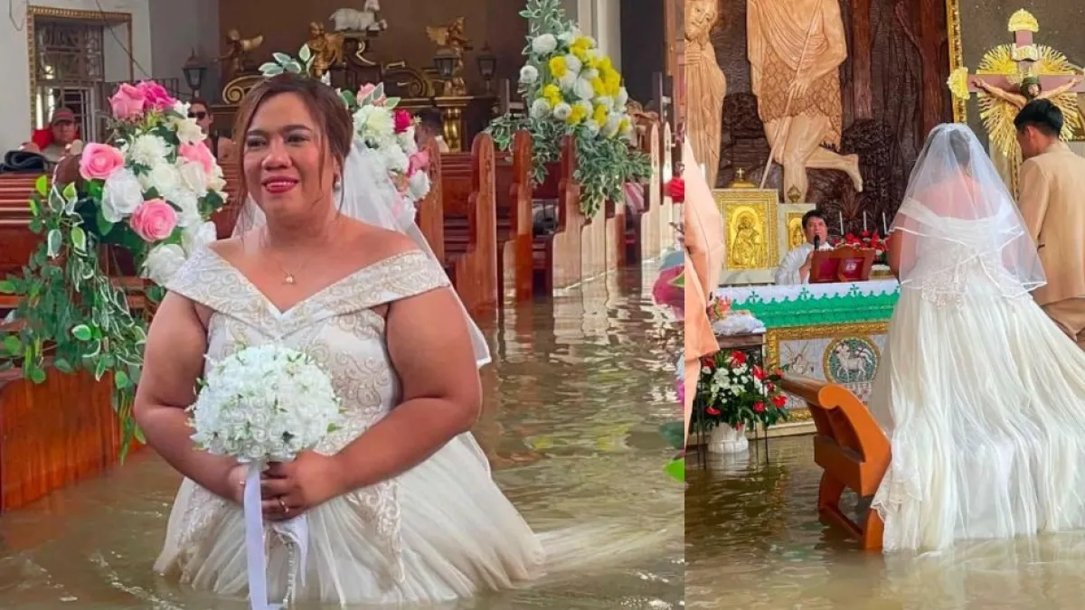 Inundaciones en Filipinas no impidieron que esta pareja se casara: conozca su historia