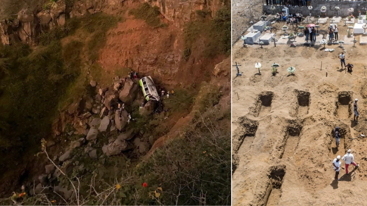 Bus escolar con decenas de estudiantes cae por un precipicio durante una excursión en Cabo Verde: hay al menos 25 niños muertos