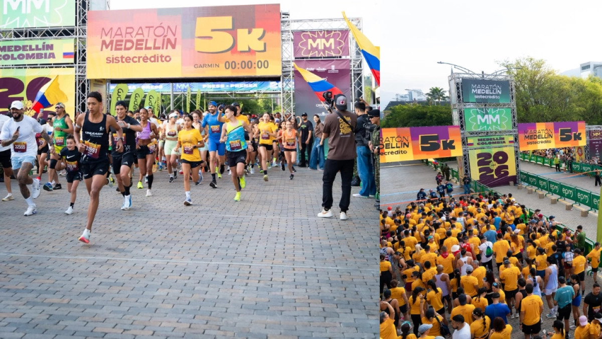 Dos corredores sufrieron complicaciones de salud durante la Maratón Medellín: reporte del alcalde Federico Gutiérrez