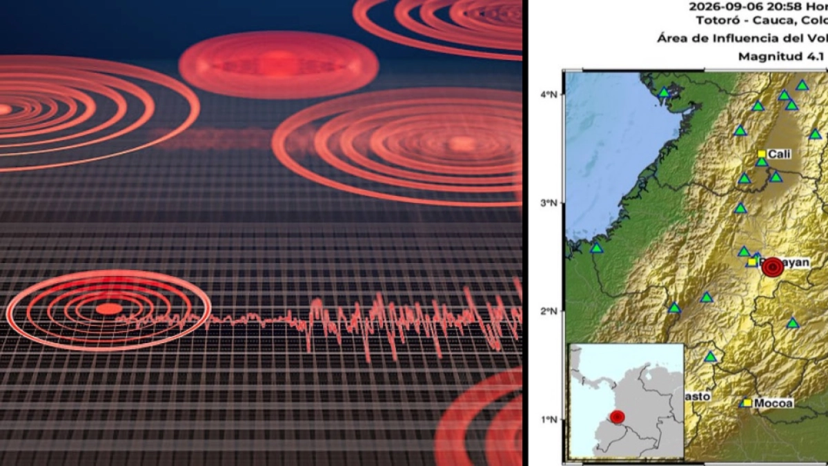Seis temblores de magnitudes 3 y 4 se sintieron en el país en la tarde y noche de este domingo: epicentros
