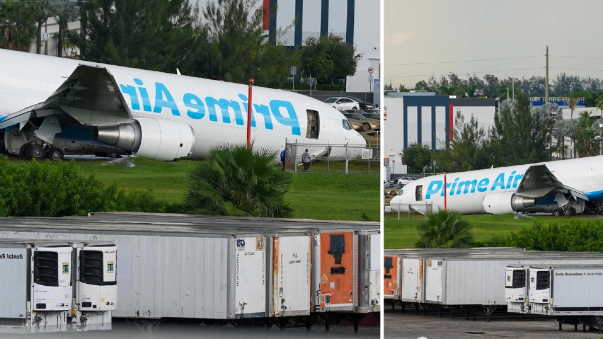 Esta sería la ruta previa del avión de Amazon que se estrelló después de aterrizar en la pista del Aeropuerto Internacional de Miami