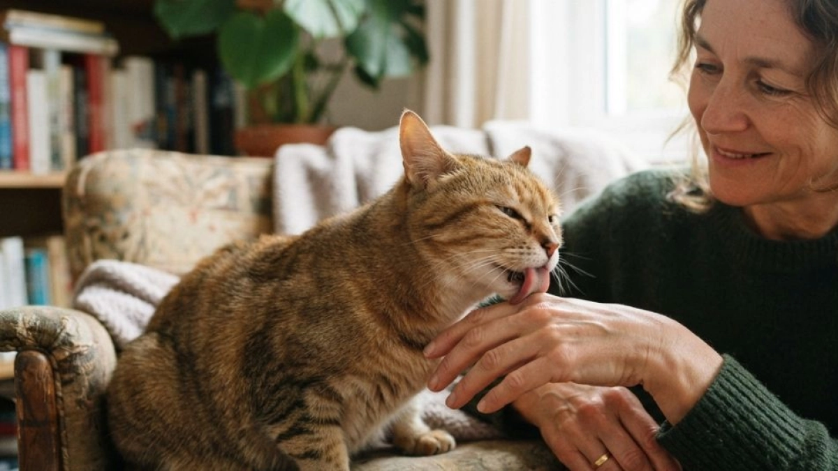 ¿Por qué los gatos lamen a sus dueños? Veterinarios explican qué significa este comportamiento
