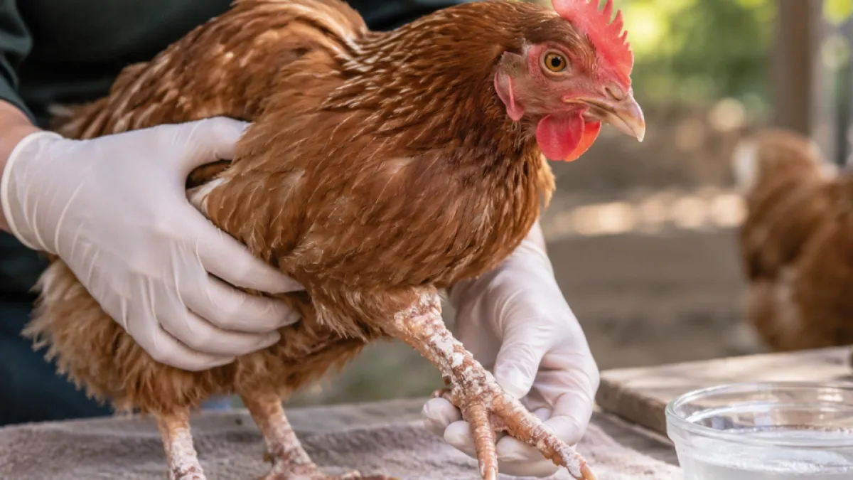 Gallinas con sarna: así es el tratamiento para combatir las escamas y lesiones en sus patas