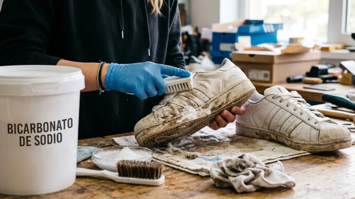 Bicarbonato con pasta dental para limpiar los tenis blancos y dejarlos como nuevos: algunas combinaciones efectivas por sus componentes químicos.