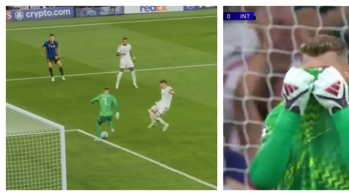 El garrafal fallo del arquero del Inter: video de la pifia de Josep Martínez y el regalo para el gol del Real Madrid