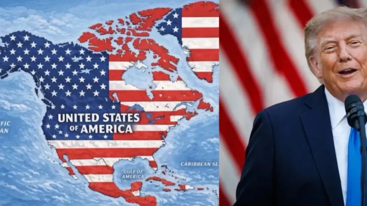 Donald Trump publicó un mapa en el que México, Canadá, varias islas del Caribe, Groenlandia e Islandia aparecen cubiertos por la bandera de EE. UU.