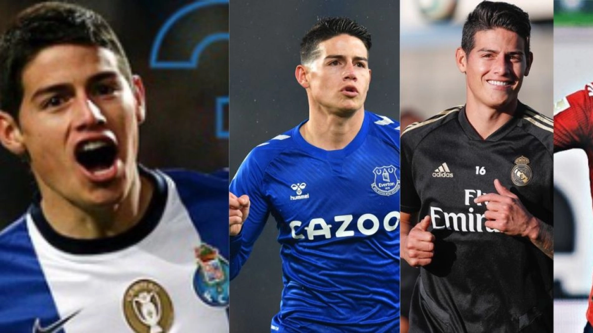 Estos son los clubes en los que jugó James Rodríguez, quien regresaría al país para vestir la camiseta de Atlético Nacional