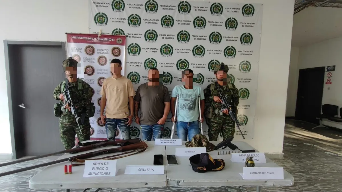 Capturan a dos presuntos cabecillas de disidencias de las Farc en Sevilla, Valle