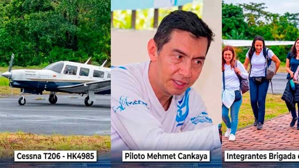 Se conocen los nombres del tripulante y las pasajeras que iban en la aeronave que se estrelló, mientras continúa la búsqueda de su ubicación en Chocó