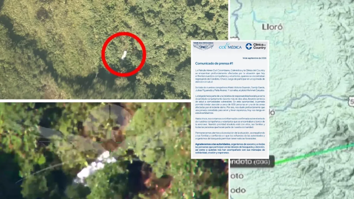 Video | Nuevas imágenes de lugar donde se accidentó avioneta que cubría ruta Condoto-Guaymaral: lo que se sabe del piloto y pasajeras de misión médica