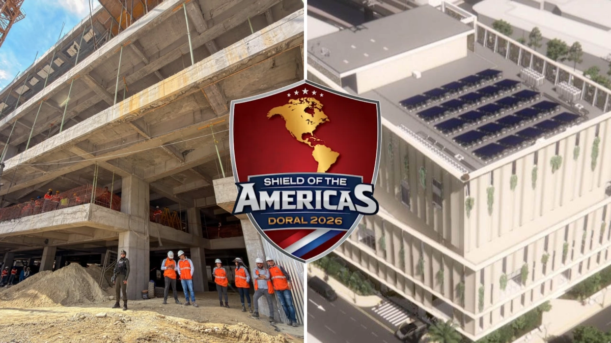 Así va la construcción del 'Pentágono' de Medellín que será sede del Escudo de las Américas en Colombia: promete ser un referente de seguridad mundial