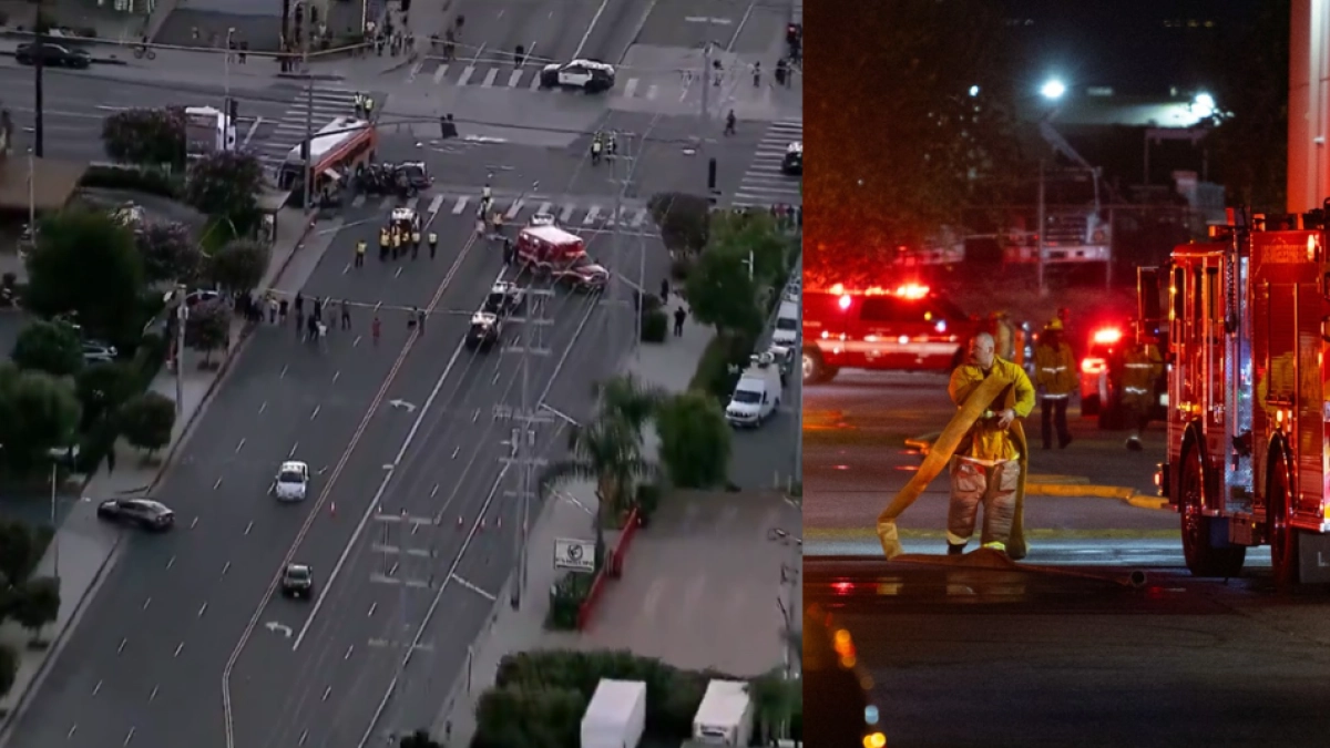 Helicóptero de la cadena de televisión NBC se estrelló mientras cubría en vivo un accidente de bus en Los Ángeles, EE. UU.; hay al menos tres muertos