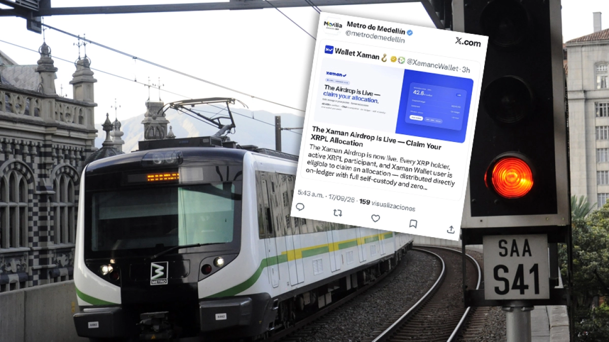 Hackearon la cuenta del Metro de Medellín para difundir un falso anuncio de criptomonedas: esto dijo la empresa
