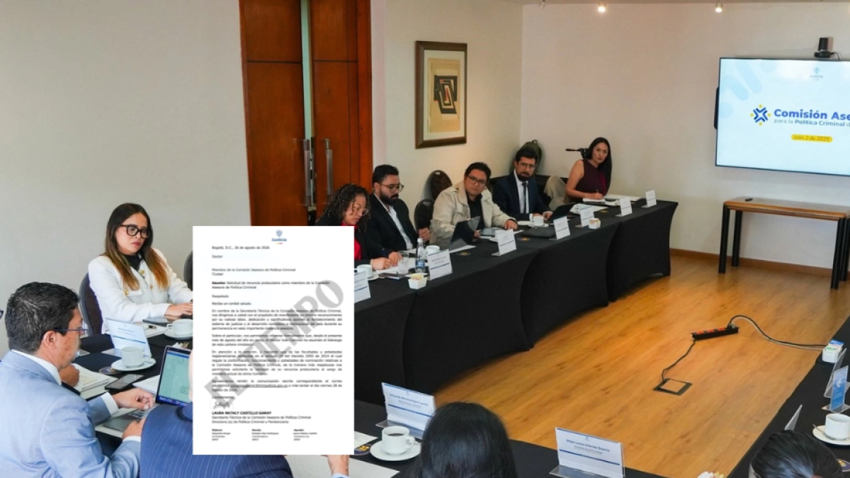 Gobierno le pidió la renuncia a los 10 expertos de la Comisión Asesora de Política Criminal: esto se sabe