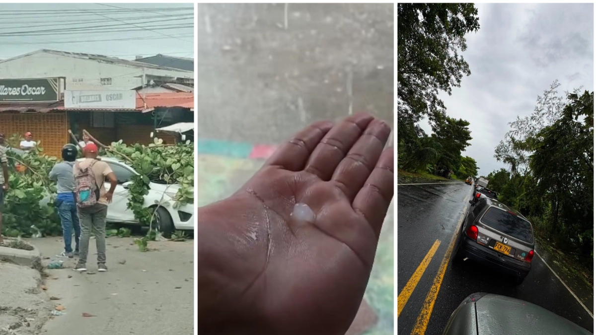 Vendaval golpea al Caribe colombiano: lluvias, granizo, inundaciones y árboles caídos dejan emergencias en varias ciudades de la región este sábado