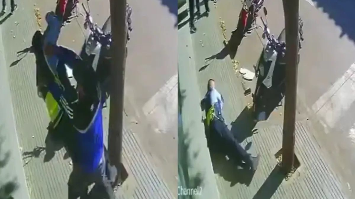 Agente de tránsito fue agredido mientras imponía un comparendo en Santander: video es clave para encontrar al sujeto
