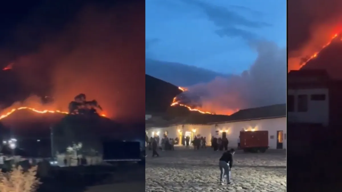 Grave incendio forestal en Villa de Leyva: helicópteros llegan este domingo 20 de septiembre para apoyar labores; acciones anunciadas por el Gobierno