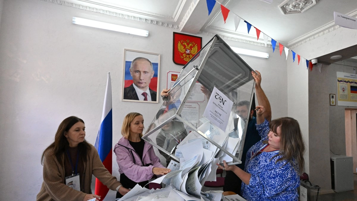 El partido de Putin logra una supermayoría en unas elecciones parlamentarias sin oposición real y marcadas por los ataques ucranianos