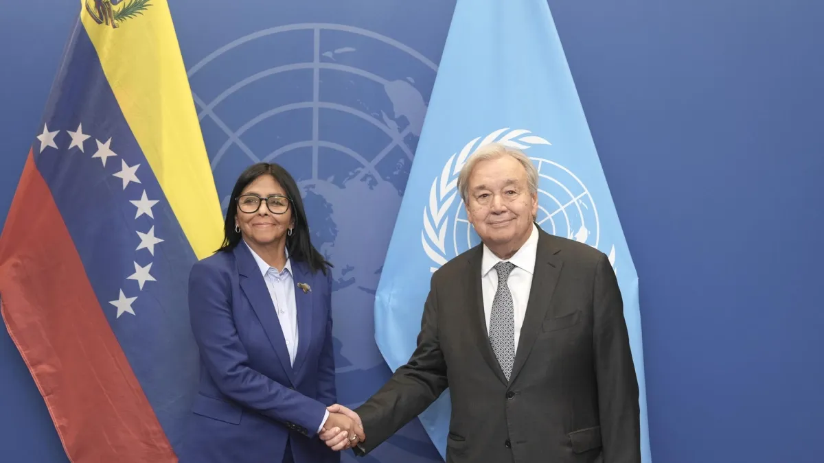 Delcy Rodríguez interviene ante la Asamblea General de la ONU en Nueva York: ‘En Venezuela habrá elecciones’