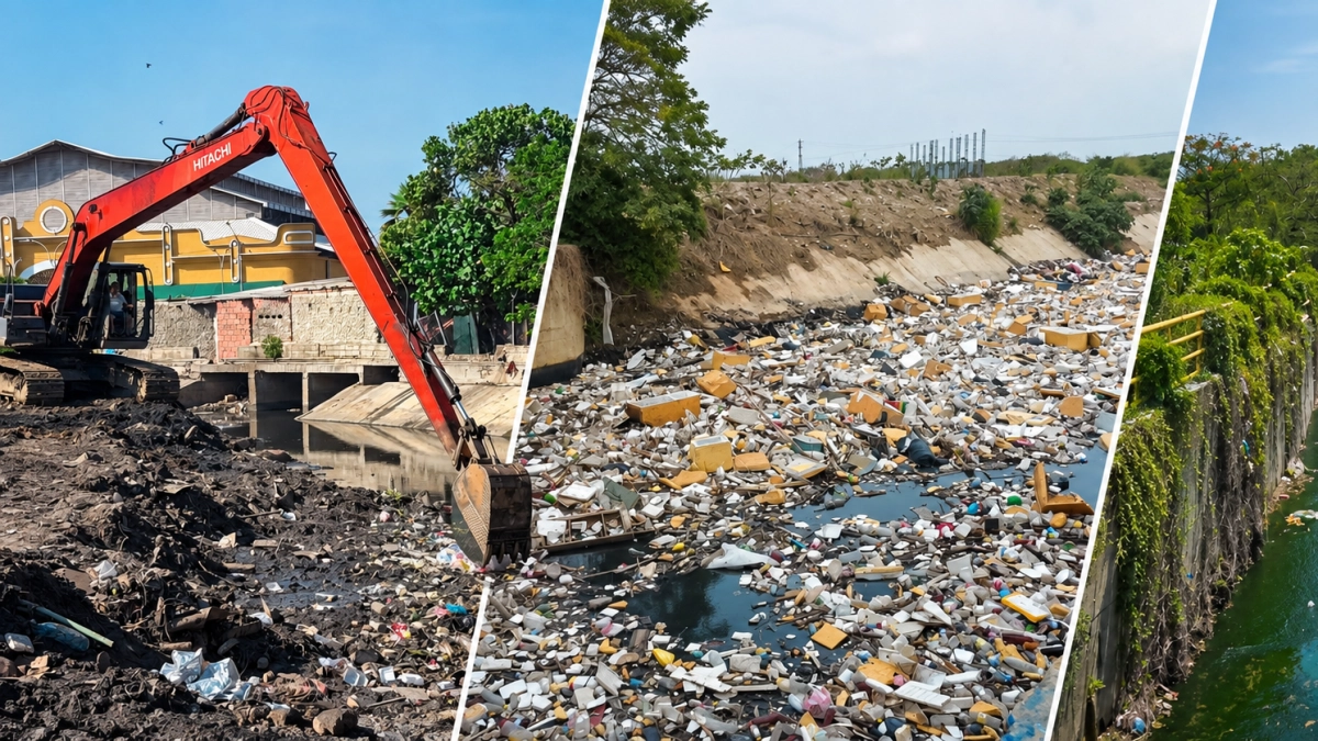 4.400 toneladas de residuos se han retirado del arroyo León en Barranquilla: aceleran limpieza de canales para reducir riesgos durante las lluvias