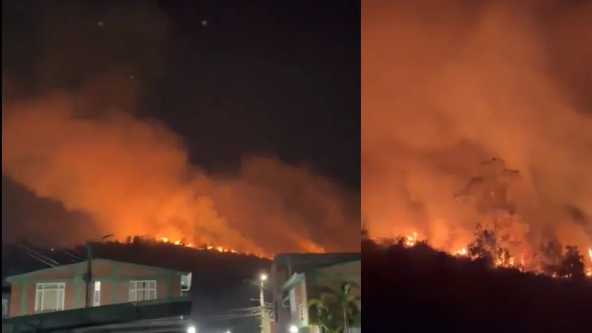 Grave incendio forestal en Popayán, Cauca: Bomberos y Defensa Civil intentan controlar conflagración en cerros nororientales de la ciudad: detalles