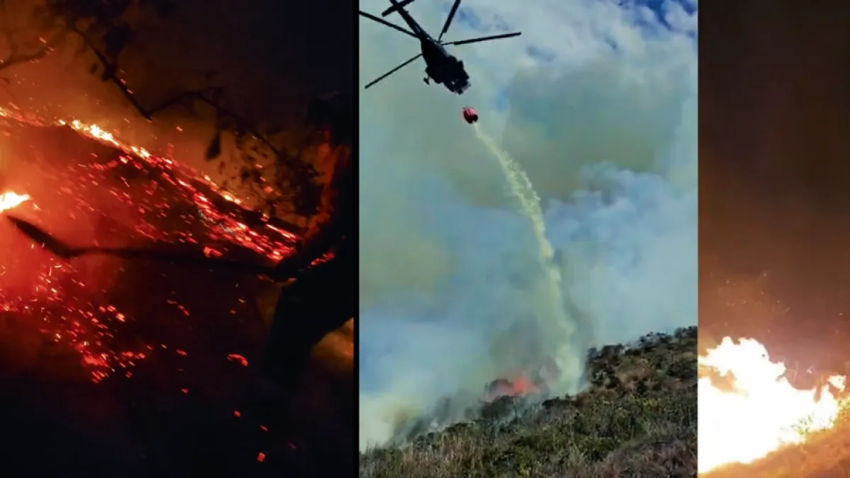 Grave incendio en Villa de Leyva hoy, 23 de septiembre: conflagración está controlada en un 78 % y 1.340 hectáreas han sido afectadas, según la UNGRD