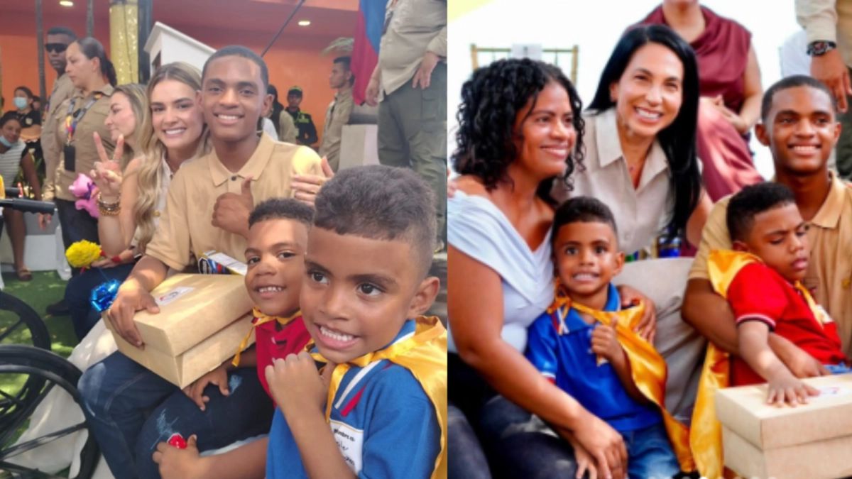 La primera dama de Colombia, Ana Lucía Pineda, visitó a la familia de Keylor, un niño con parálisis cerebral en Cartagena: 'Gracias a Dios'
