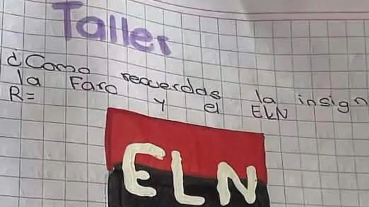 Indignación en Norte de Santander: profesora de cuarto y quinto de primaria en el Catatumbo pidió a sus niños dibujar banderas de las Farc y el ELN