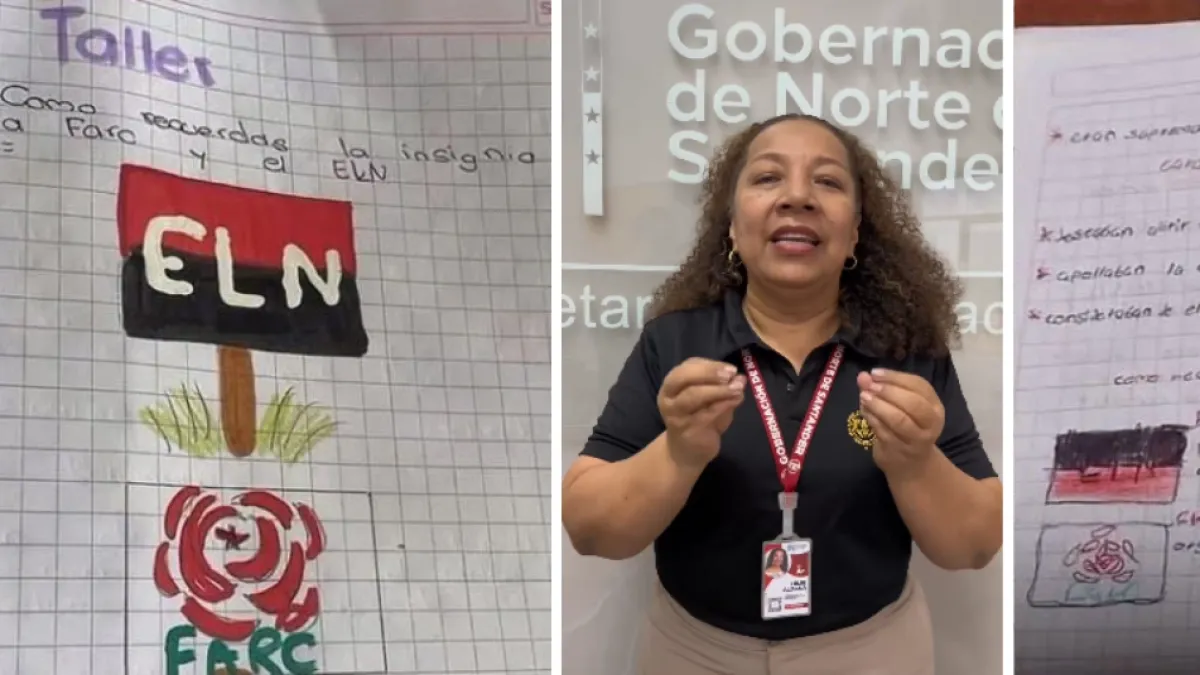 Secretaria de Educación de Norte de Santander se pronuncia por video de profesora que pidió dibujar banderas del Eln y las Farc: exigió informe