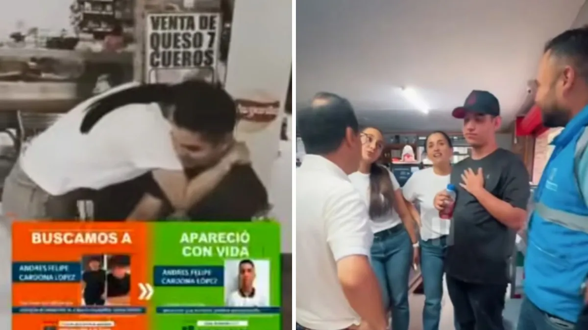 Videos | El operativo para encontrar sano y salvo a un menor que estuvo desaparecido en Medellín, permitiendo el conmovedor reencuentro con la mamá