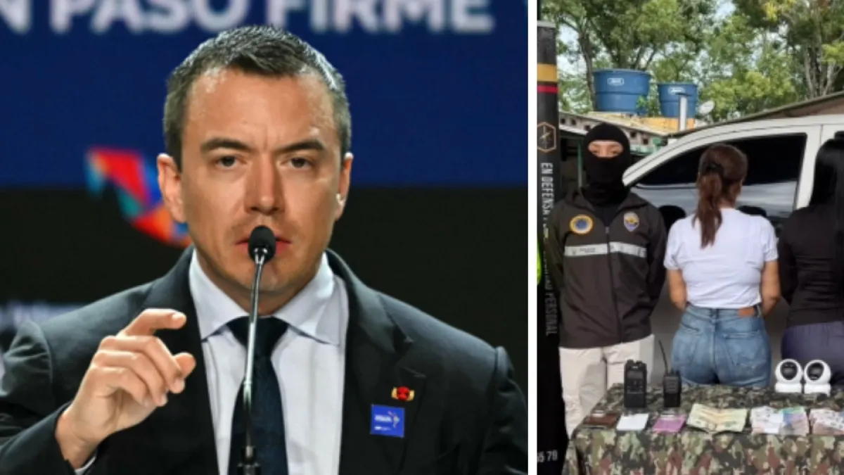 Presidente de Ecuador, Daniel Noboa, destacó los resultados del Gobierno de Colombia tras captura de la esposa e hija de alias Fito: ‘Así se trabaja’