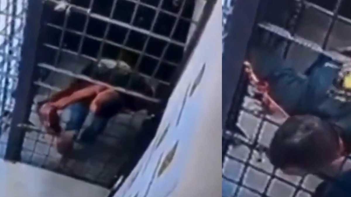 Video: preso protagonizó insólita fuga de una comisaría en Brasil y las cámaras lo captaron todo