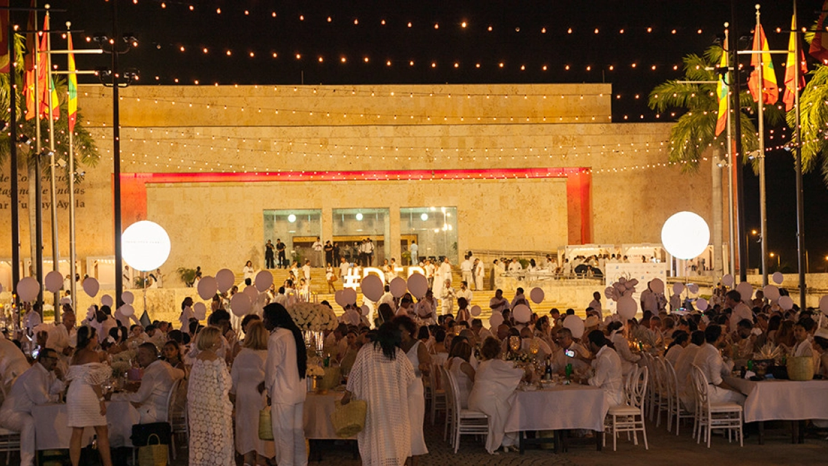 Diner en Blanc regresa a Cartagena con un impacto económico estimado en 0 millones solo en boletería
